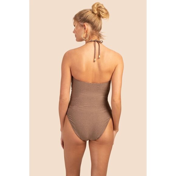 Trina Turk Swimsuit Empire Bandeau One Piece Bathing suit 6 - Picture 2 of 10